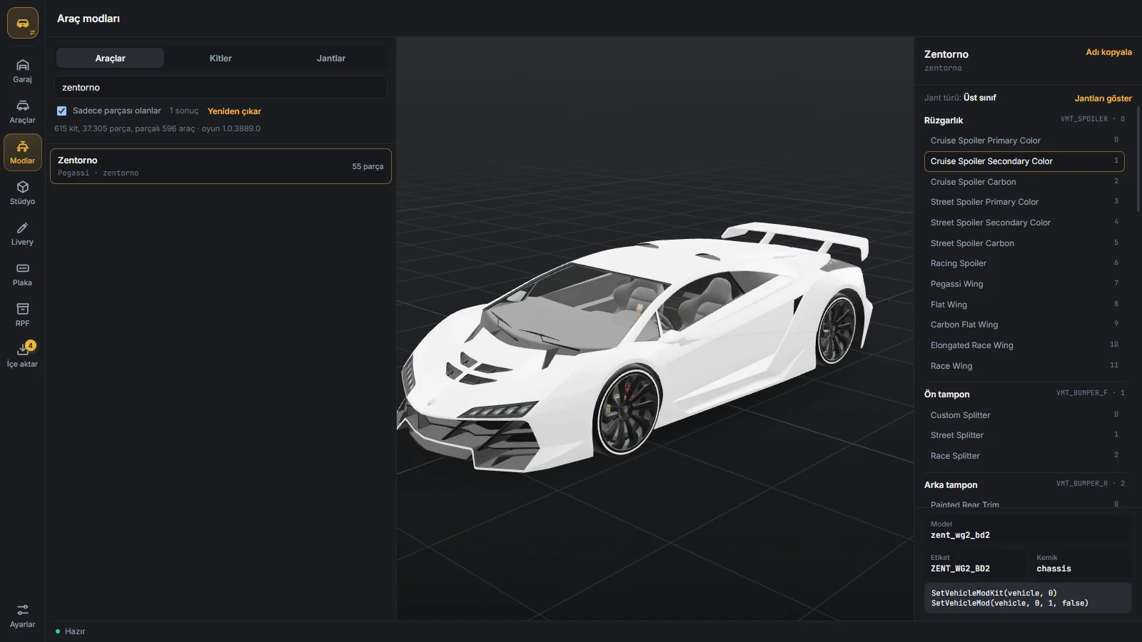 Mod kits and tuning parts