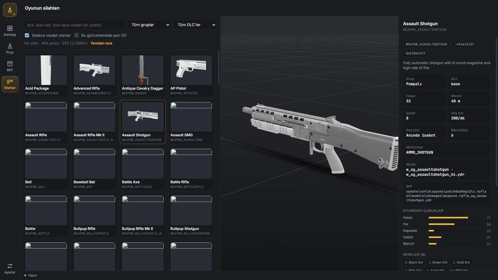 Weapons
